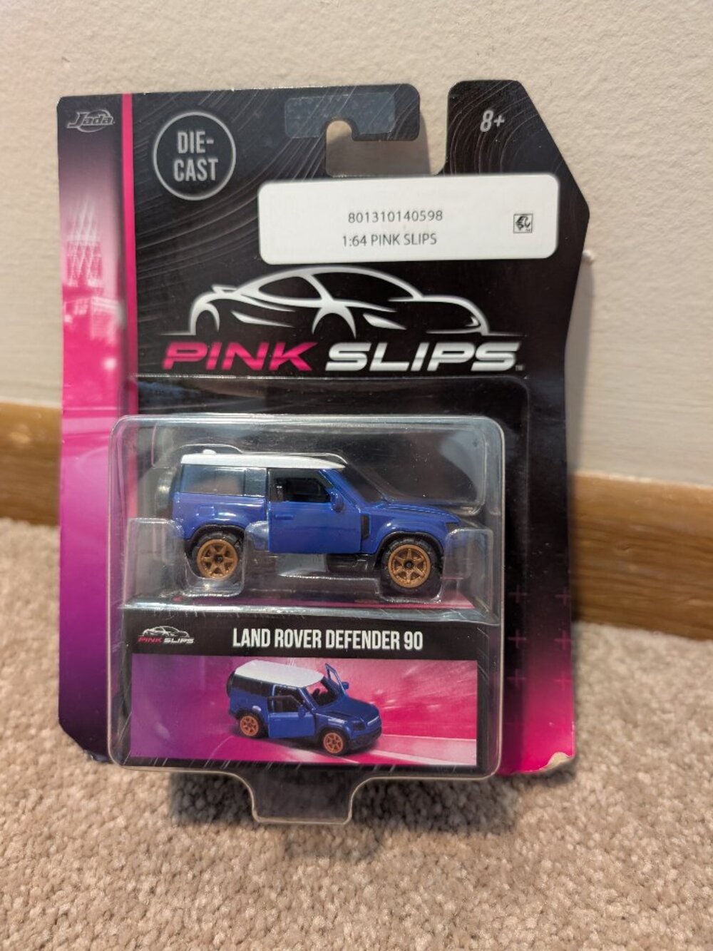 NWT Jada pink slips car Land Rover Defender 90